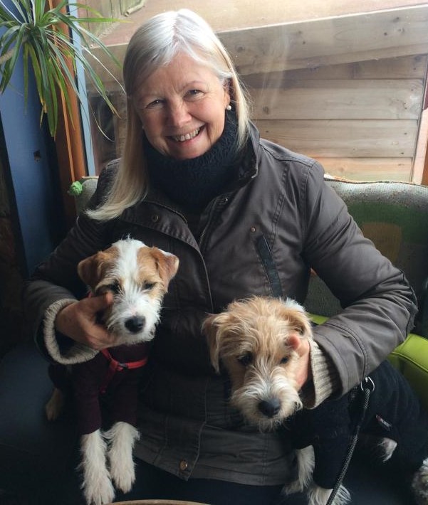 Heather with the pups 2023